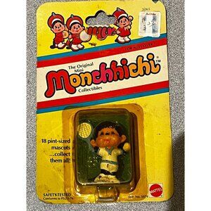 NOS Vintage 1981 MATTEL The Original Mini MONCHHICHI Collectibles 5065 Tennis